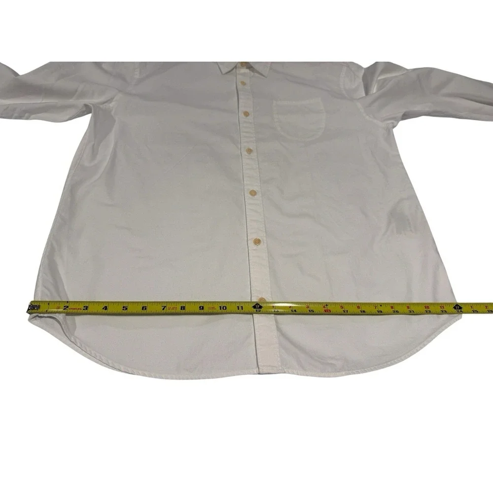 Levi's Made & Crafted White Button Down Shirt made in Turkey Men's Sz XL Cotton